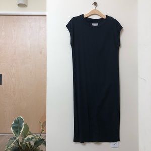 Everlane Luxe Cotton Side Slit Tee Dress